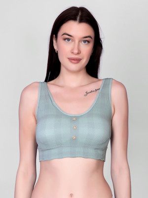 DealSeven fashion Women Bralette Lightly Padded Bra(Green)