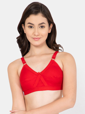 Lady Lyka Women T-Shirt Non Padded Bra(Red)