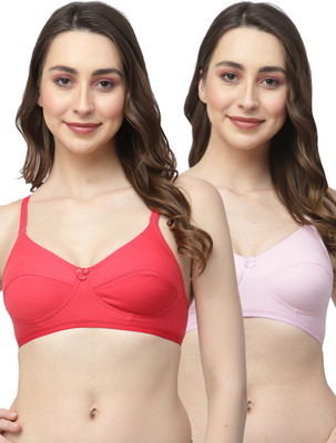 COLLEGE GIRL CGRO1256 Women T-Shirt Non Padded Bra(Pink, Pink)