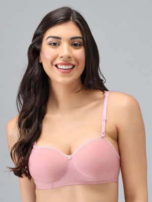 PIBU Demi Bra Women Everyday Lightly Padded Bra(Pink)