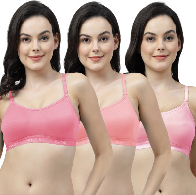 Shyam Sons FLAIR Soniya Single Layered Women Sports Non Padded Bra(Pink, Pink, Pink)