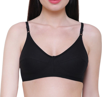 HouseOfCommon Women Full Coverage Non Padded Bra(Black)