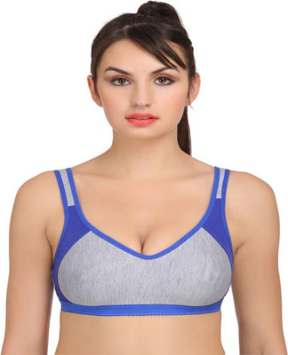 Apraa by Apraa Parma Sport1 Women Sports Non Padded Bra(Blue)