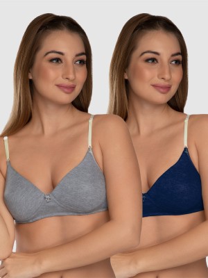 DAISY DEE JAZZ Women Everyday Lightly Padded Bra(Blue, Grey)