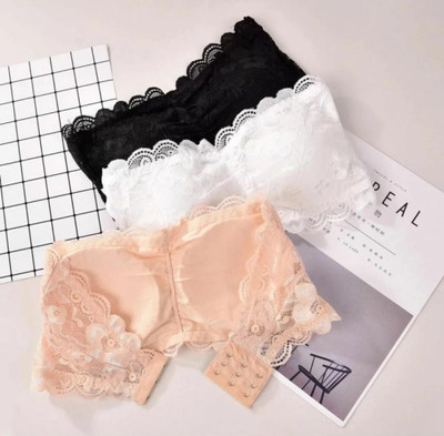 VS Beauti VS Beauti Women's Bralette Lightly Padded Fancy Bra Pack of 3 Women Bralette Lightly Padded Bra(Black, White, Beige)