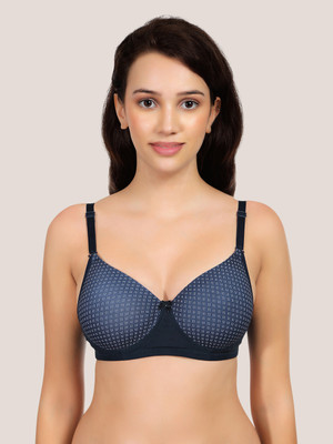 POOJA RAGENEE T-Shirt bra Women Full Coverage Lightly Padded Bra(Dark Blue)