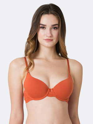 VAN HEUSEN Antibacterial And Padded 16 Hours Of Comfort Women Full Coverage Lightly Padded Bra(Brown)