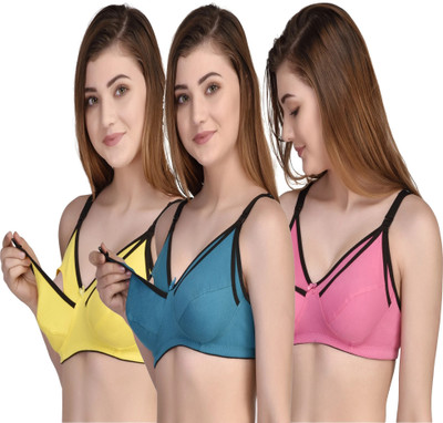 FASALVI Women Push-up Non Padded Bra(Multicolor)