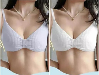 DARKVELLY JYOTRIKA402 Women Everyday Lightly Padded Bra(Grey, White)