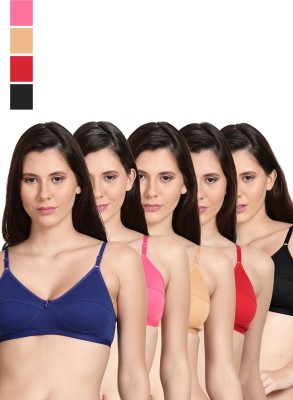 Shyle Women Everyday Non Padded Bra(Black, Pink, Beige, Red, Blue)