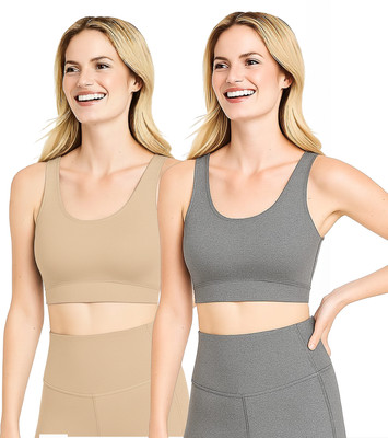 PTELRA Girls Everyday Non Padded Bra(Beige, Grey)