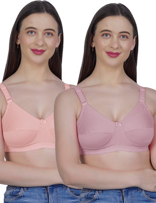 Shyam Sons FLAIR G603 Women Minimizer Non Padded Bra(Orange, Pink)
