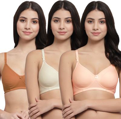 Docare NovaPadMino Women T-Shirt Lightly Padded Bra(Orange, Beige, Brown)