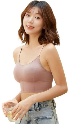 skyunion 646 Women Full Coverage Lightly Padded Bra(Beige)
