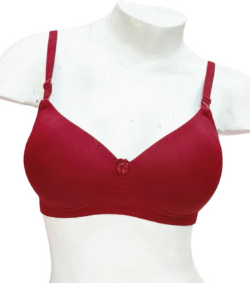 ILARIA GOLDEN Women Everyday Lightly Padded Bra(Maroon)