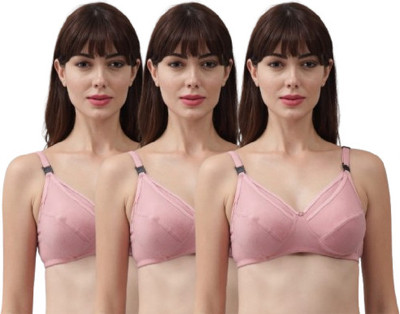 Creative Universal Trendy Multicolor Nursing Bras - Perfect for Daily Use Pk & Color as per Image Women Maternity/Nursing Non Padded Bra(Pink)