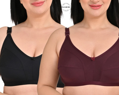 Brazoh Women Full Coverage Non Padded Bra(Multicolor)