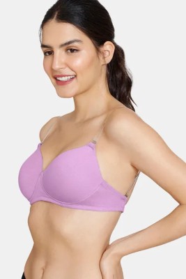 Bewild Women T-Shirt Non Padded Bra(Purple)