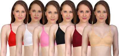 Yana Women Full Coverage Non Padded Bra(Multicolor)