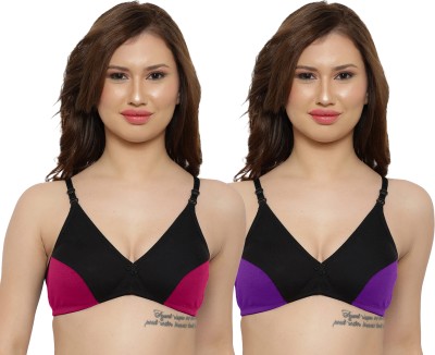 Beach Curve Vaish Bra Women Minimizer Non Padded Bra(Pink, Purple)