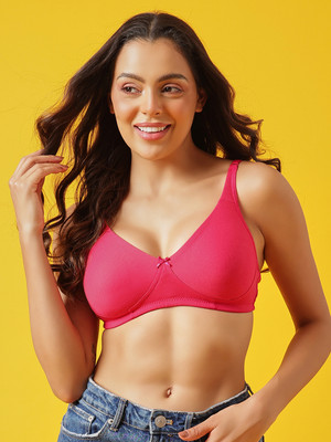 Clovia Women Full Coverage Non Padded Bra(Pink)
