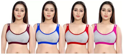 clickscart fashion Women Full Coverage Non Padded Bra(Multicolor)