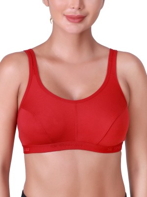 SKDREAMS Women Sports Non Padded Bra(Maroon)