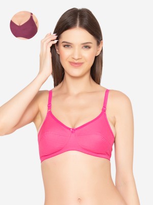 Groversons Paris Beauty Women T-Shirt Non Padded Bra(Multicolor)