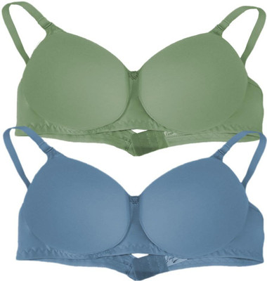 RAHA S.G Lingerie bra for women & girls Women T-Shirt Non Padded Bra(Multicolor)