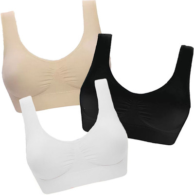 SWATIK Women Sports Non Padded Bra(Multicolor)