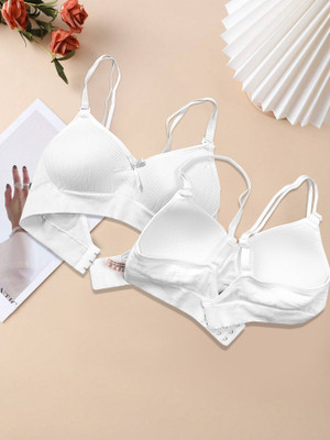 NAGARVEL CREATION C/309-WHT-P01-38 Women Push-up Lightly Padded Bra(Multicolor)