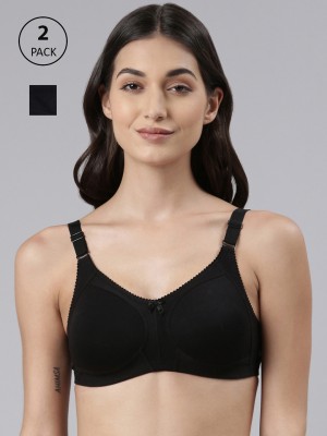 Dollar Missy Wire-Free Panelled Support Everyday Women Everyday Non Padded Bra(Black)