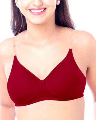 Brida Ladies Innerwear TULIPS Women T-Shirt Lightly Padded Bra(Maroon)