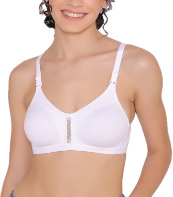 INKURV VEGAS Women T-Shirt Non Padded Bra(White)