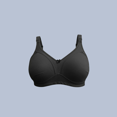 Lovanna fashion Women Full Coverage Non Padded Bra(Black)