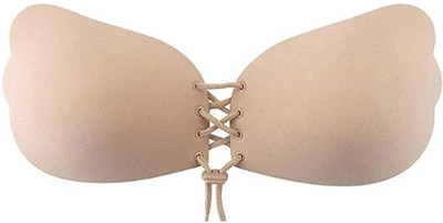 ASTOUND Sticky Lift up Bra Adhesive Nylon, Silicone Push Up Bra Pads(Beige Pack of 1)