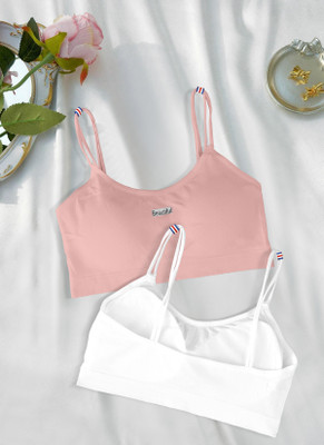 NAGARVEL CREATION 2122-lightpink-white-p02-30 Women Everyday Lightly Padded Bra(Pink)