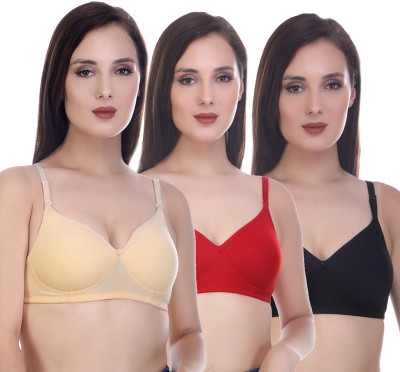 NMDK Women Push-up Lightly Padded Bra(Multicolor)