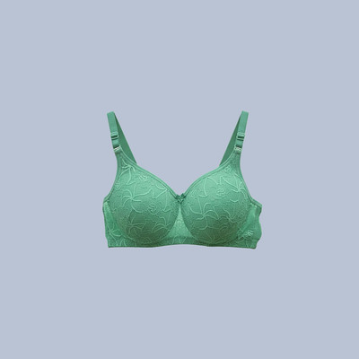 Lovanna fashion Lovanna Lace Padded Bra Women Full Coverage Lightly Padded Bra(Light Green)