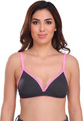 SONA womens SA-34 Lightly Padded T-shirt Bra Women T-Shirt Lightly Padded Bra(Black, Grey)