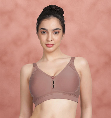 Susie Susie Rose Dawn Side Encircled Contrast Cutwork Everyday Bra- Pack of 1 Women Everyday Lightly Padded Bra(Pink)