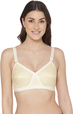 KOMLI Komli Cotton Non-Padded Full Coverage Bra | Wireless / Wire-free | Everyday Bra Women Minimizer Non Padded Bra(Beige)