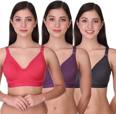 VC ENTERPRISE Women Full Coverage Non Padded Bra(Multicolor)