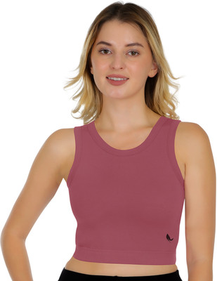 POOJA RAGENEE Full Coverage Solid Sports Bra Women Sports Non Padded Bra(Pink)