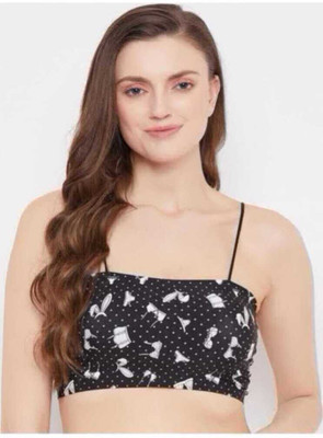 Raysx Women T-Shirt Lightly Padded Bra(Black)