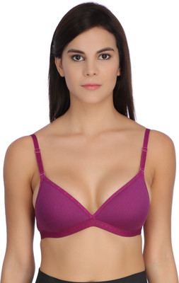 Selfcare New Collection Women T-Shirt Lightly Padded Bra(Purple)