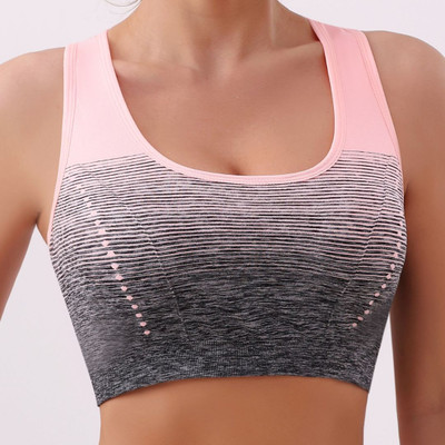 Neska Moda Women Full Coverage Padded Sports Bra Women Sports Lightly Padded Bra(Pink, Grey)