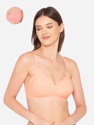 Groversons Paris Beauty Women Full Coverage Non Padded Bra(Orange)