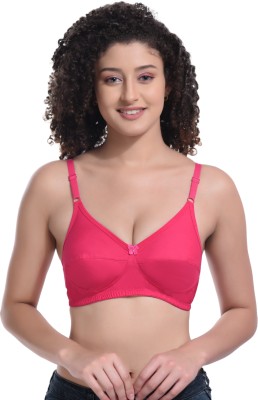 BodyAan Women Full Coverage Non Padded Bra(Pink)