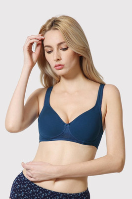 VAN HEUSEN Antibacterial And Wireless Women Full Coverage Non Padded Bra(Blue)